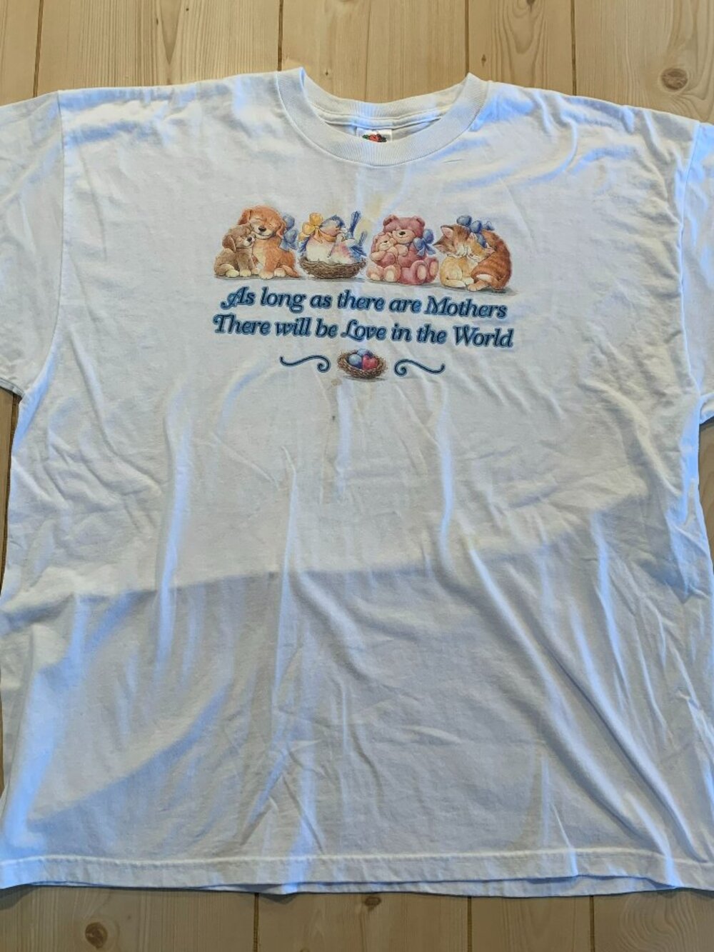 Vintage Y2K Mothers Love Mom Animals Dogs Cats Bears Birds Cute T-Shirt Size 2XL